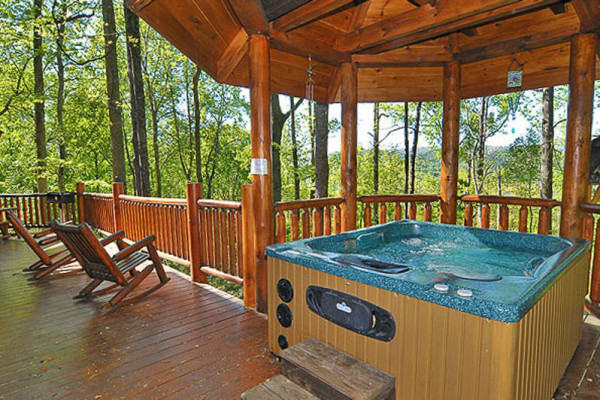 Deck and Hot Tub