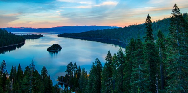 Sunrise at Emerald Bay in Lake Tahoe
