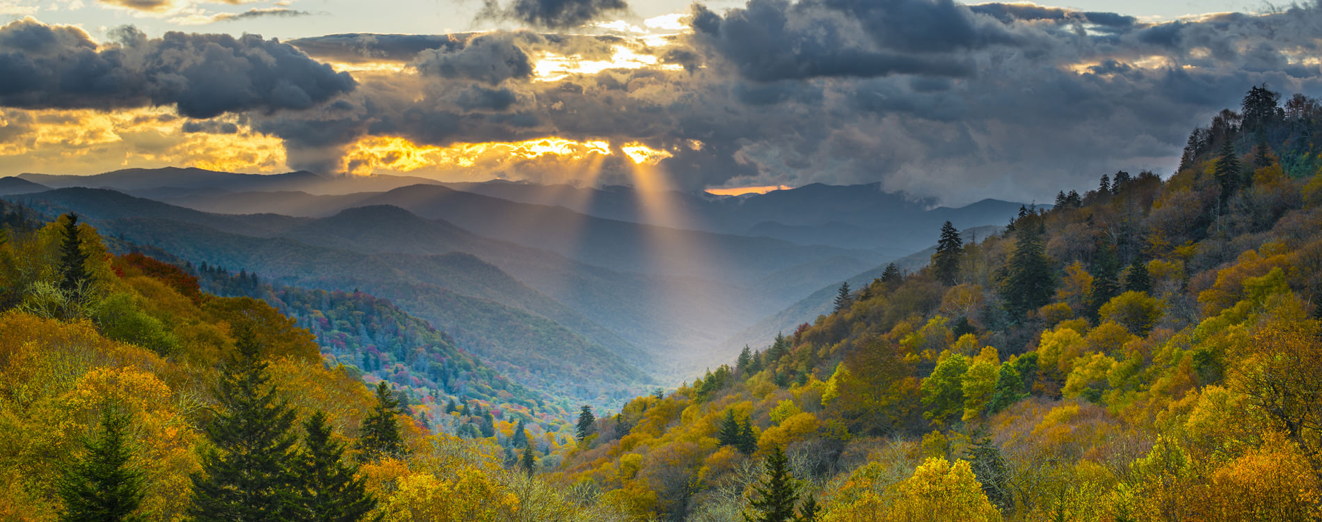 Sunrise in Great Smoky Mountain National Park Tennessee