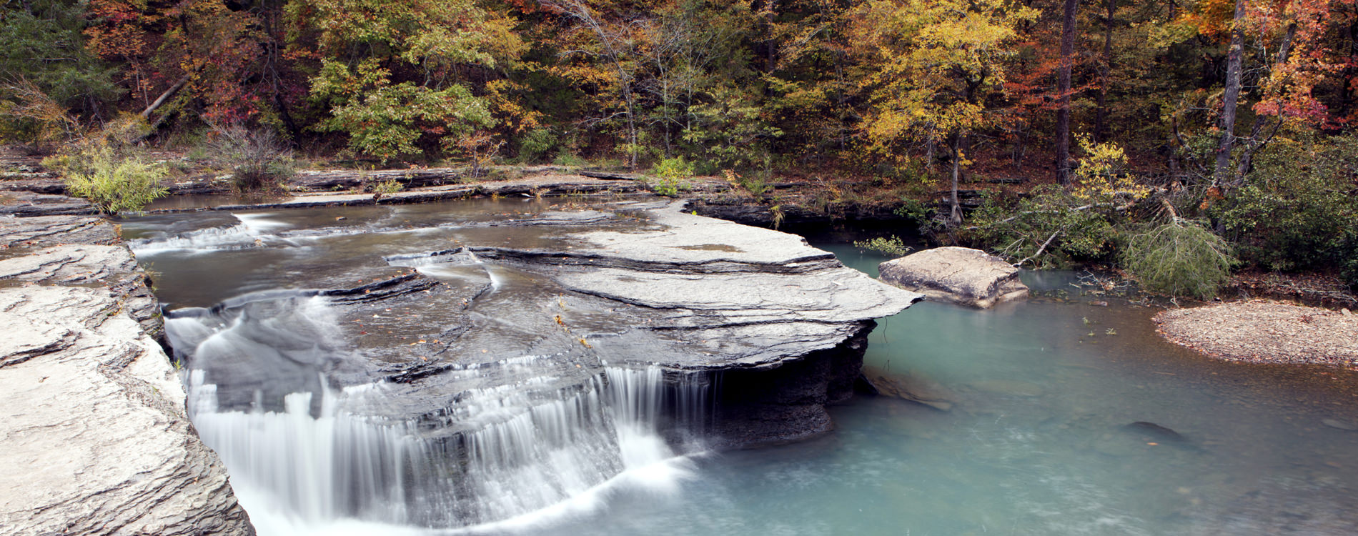 Haw Creek Waterfall in the Ozark Mountains Arkansas